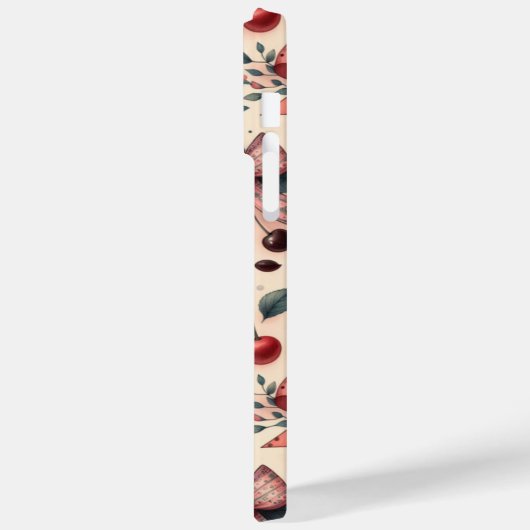 Bow en kersenpatroon Case-Mate iPhone case (Achterkant / Links)