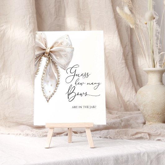 Bow en Pearl Baby shower Bow Boeken voor Baby Poster