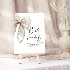 Bow en Pearl Baby shower Bow Boeken voor Baby Poster