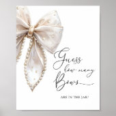 Bow en Pearl Baby shower Bow Boeken voor Baby Poster (Voorkant)