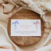 Bow Enclosure Kaart Geslacht Reveal Aangepaste ins