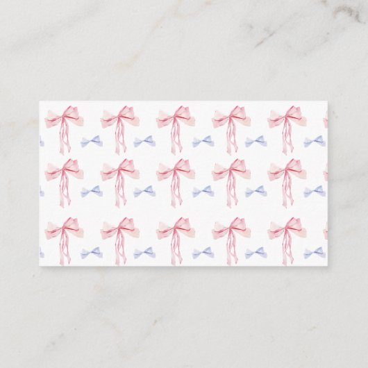 Bow Enclosure Kaart Geslacht Reveal Aangepaste ins (Achterkant)