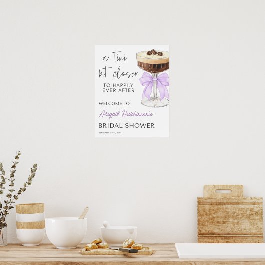 Bow Espresso Martini Vrijgezellenfeest - 16x20 Poster (Keuken)