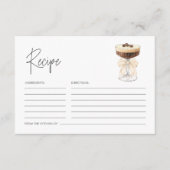 Bow Espresso Martini Vrijgezellenfeest Recept Informatiekaartje (Voorkant)