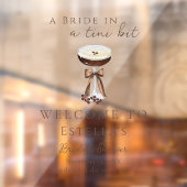 Bow Espresso Martini Vrijgezellenfeest Welkomstbor Raamsticker (Vel 2)