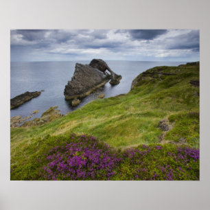 Bow Fiddle Rock, Portknockie, Schotland Poster