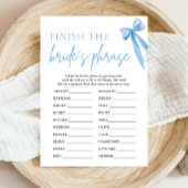 Bow Finish the Bride's Phrase Vrijgezellenfeest Ga Kaart