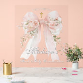 Bow First Holy Communion Acrylic Sign Acryl Bord (Huwelijk)