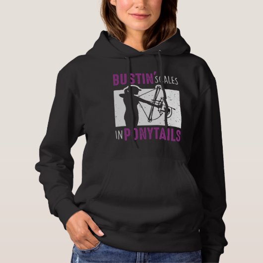 Bow Fish Archery Voman Bowfish Sport Hoodie (Voorkant)