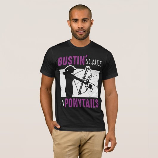 Bow Fish Archery Voman Bowfish Sport T-shirt (Voorkant volledig)