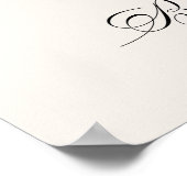 Bow Floral Bridal Shower Welcome Poster (Hoek)