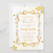 Bow Floral Daisy Mama naar Bee Vrijgezellenfeest Kaart (Voorkant)