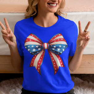 Bow Forth van 4 juli Sumer Flag USA T-shirt