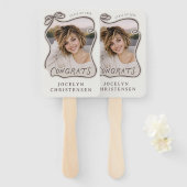 Bow Frame Photo Congrats Graduation  Handwaaier (Voorkant en achterkant)