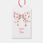 Bow Gift Labels Cadeaulabel (Voorkant)