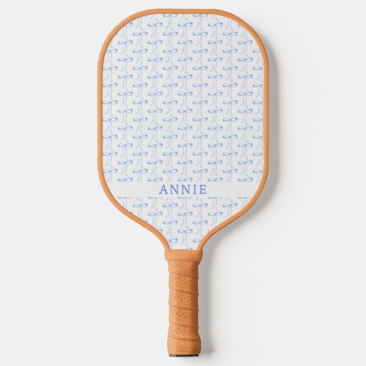 Bow Gingham Coquette Pickleball Paddle (Voorkant)