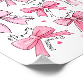 Bow God Say I Am Christian Girl Teen Women Bible V Poster (Hoek)