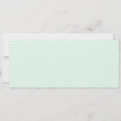 Bow Green Stripe Happy Birthday Gift Voucher Kaart (Achterkant)