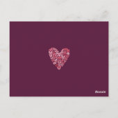 Bow Hearts Galentine's Day Custom Foto & Tekst Briefkaart (Achterkant)