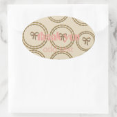 Bow Holiday Baby Verjaardag Sticker (Tas)