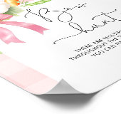 Bow Hunt Farmers op de markt roze baby shower Poster (Hoek)