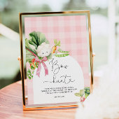 Bow Hunt Farmers op de markt roze baby shower Poster