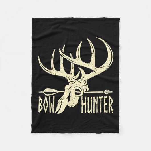  Bow Hunter American Deer Hunting Archery Fleece Deken (Voorkant)