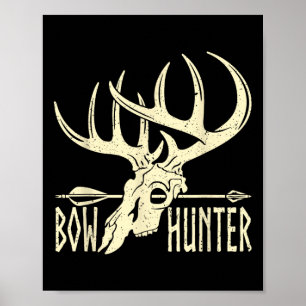  Bow Hunter American Deer Hunting Archery Poster