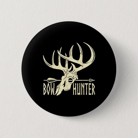 Bow Hunter American Deer Hunting Archery Ronde Button 5,7 Cm (Voorkant)