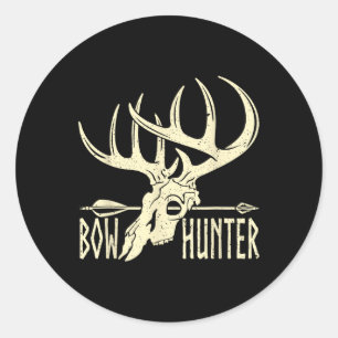  Bow Hunter American Deer Hunting Archery Ronde Sticker
