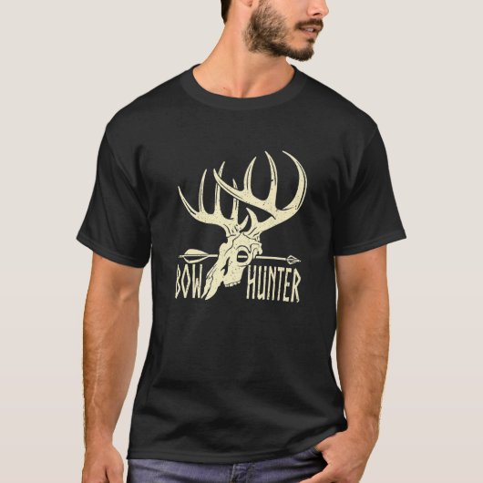 Bow Hunter American Deer Hunting Archery T-shirt (Voorkant)