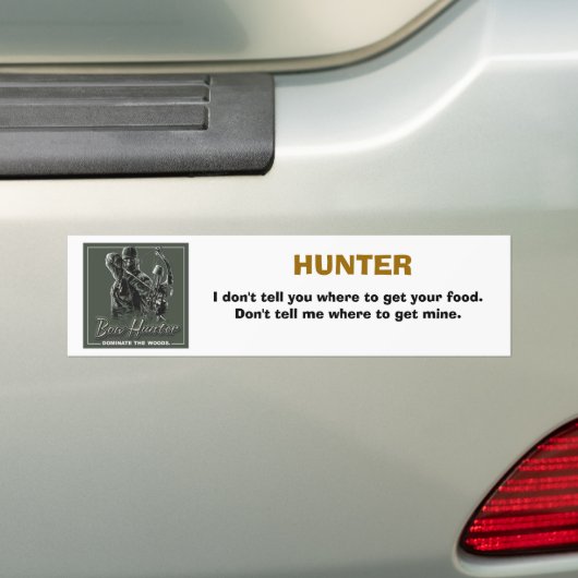 Bow Hunter Bumpersticker (Op auto)