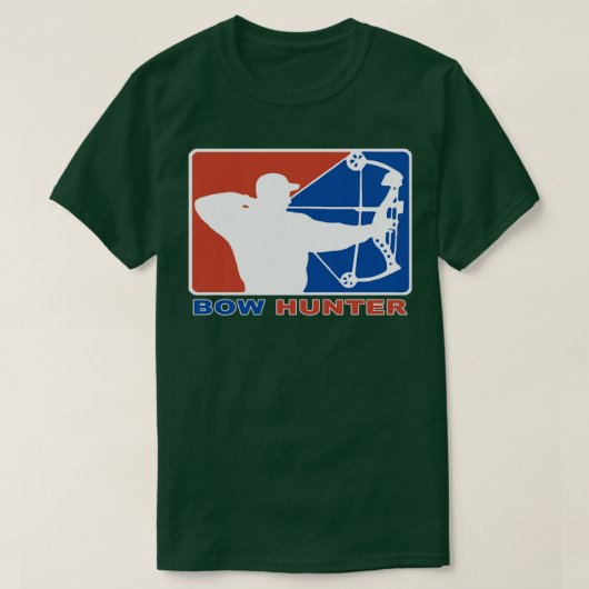 Bow Hunter Major League Bows and Arrow Hunting T-shirt (Design voorkant)