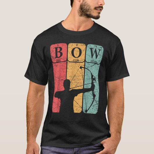 Bow Hunter Periodic Table Elements Bow Hunting Arc T-shirt (Voorkant)
