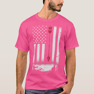 Bow Hunting Amerikaanse Vlag Patriottische Verenig T-shirt