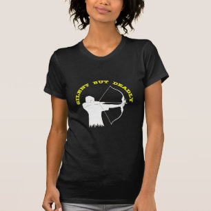 Bow Hunting Archery Silent, maar Dood T-shirt