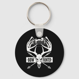 Bow Hunting Deer Skull Compound Bow Archery Gift Sleutelhanger
