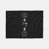 Bow Hunting - Sad Face Archery Happy Face Fleece Deken (Voorkant (Horizontaal))