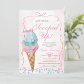 Bow Ice Cream Ze heeft Vrijgezellenfeest opgepakt Kaart (Staand voorkant)