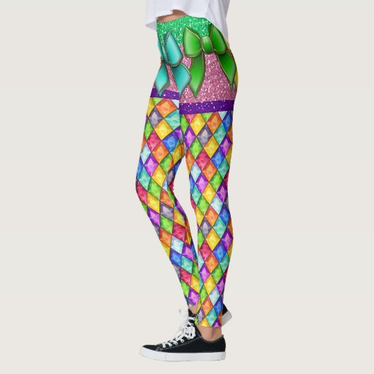 Bow Illusion Diamonds Pop Mode Leggings (Links)