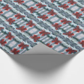 "Bow in the Snow"-gespiegelde cadeauverpakking Cadeaupapier (Hoek)