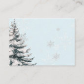 Bow It's Cold Buiten Baby shower Boeken voor Baby Informatiekaartje (Achterkant)