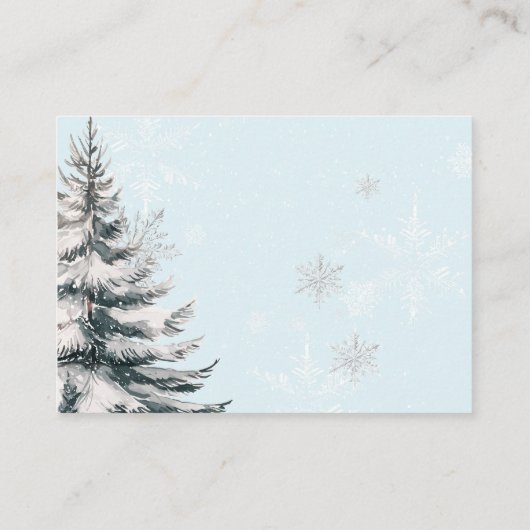 Bow It's Cold Buiten Baby shower Boeken voor Baby Informatiekaartje (Achterkant)