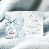 Bow It's Cold Buiten Baby shower Boeken voor Baby Informatiekaartje