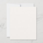 Bow ivory dress cream luxury Sweet 16 invitation (Achterkant)
