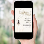 Bow ivory dress cream luxury Sweet 16 Kaart