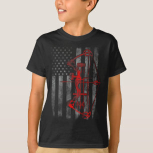 Bow Jagen Vlag Boogschieten Grappig Jachtcadeau T-shirt