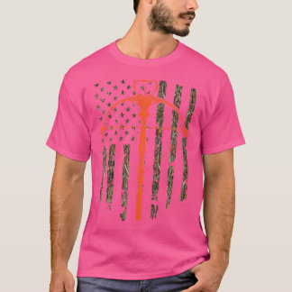 Bow-jager van de Kroesboeg Camo American Flag Di T-shirt