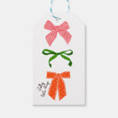 Bow Jolly Little Things Christmas  Cadeaulabel (Voorkant)
