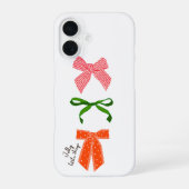 Bow Jolly Little Things Christmas  iPhone 16 Hoesje (Achterkant)